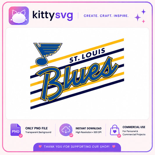 St. Louis Blues PNG, Blues Hockey Logo PNG, NHL Team PNG