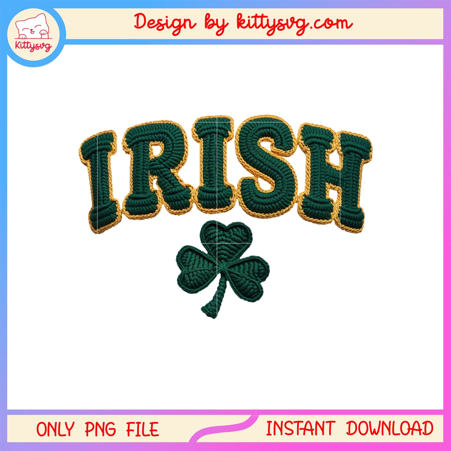Sticker irish and clover png, st patrick's day sticker​ png