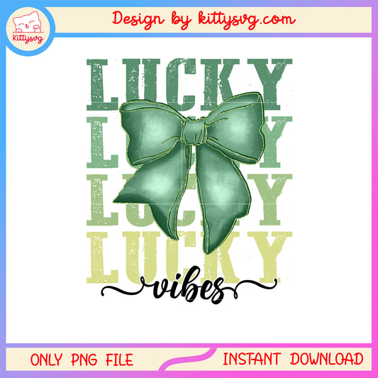 Sticker lucky bow patrick png, st patrick's day lucky png