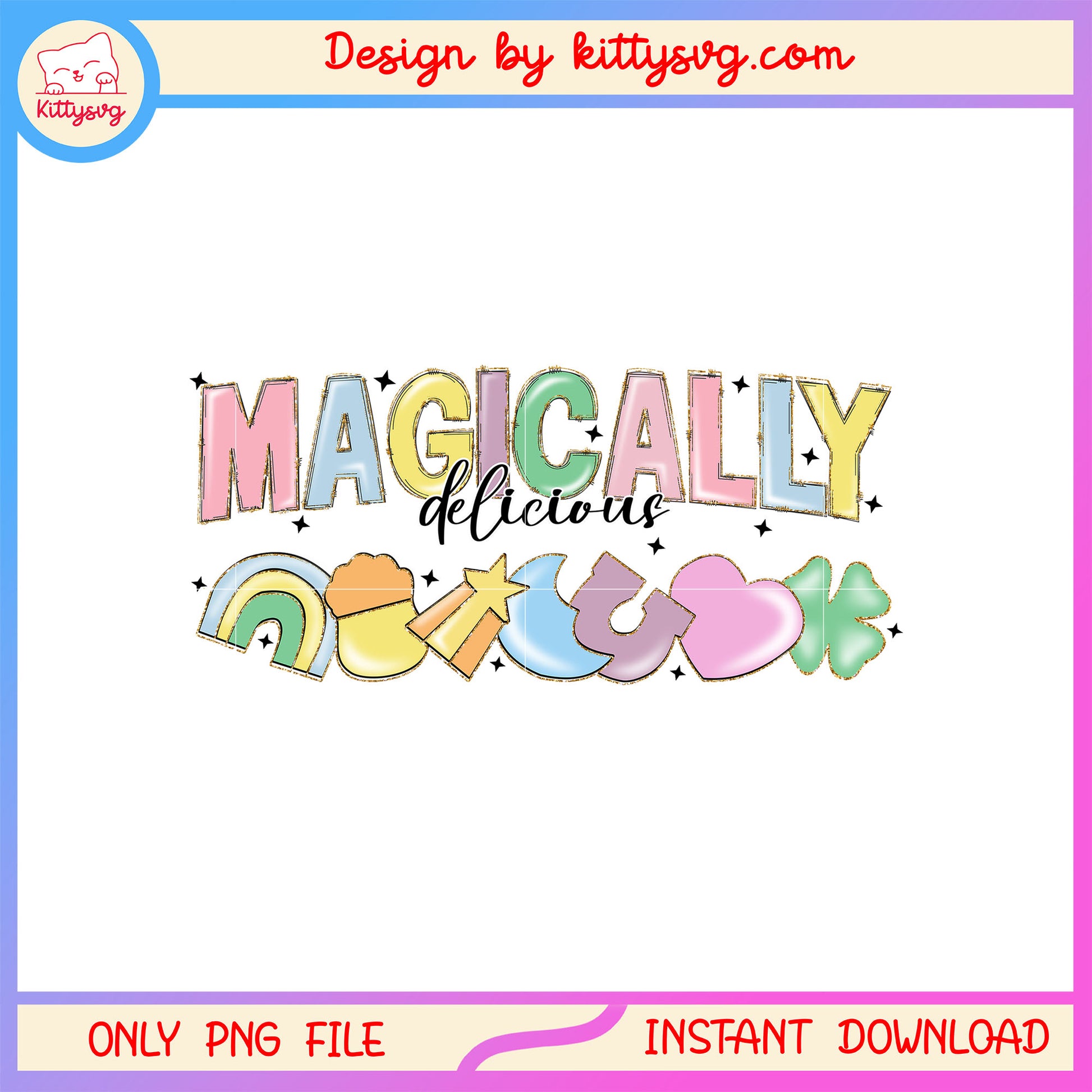 Sticker magically twinkle patrick png, st patrick's day sticker​ png