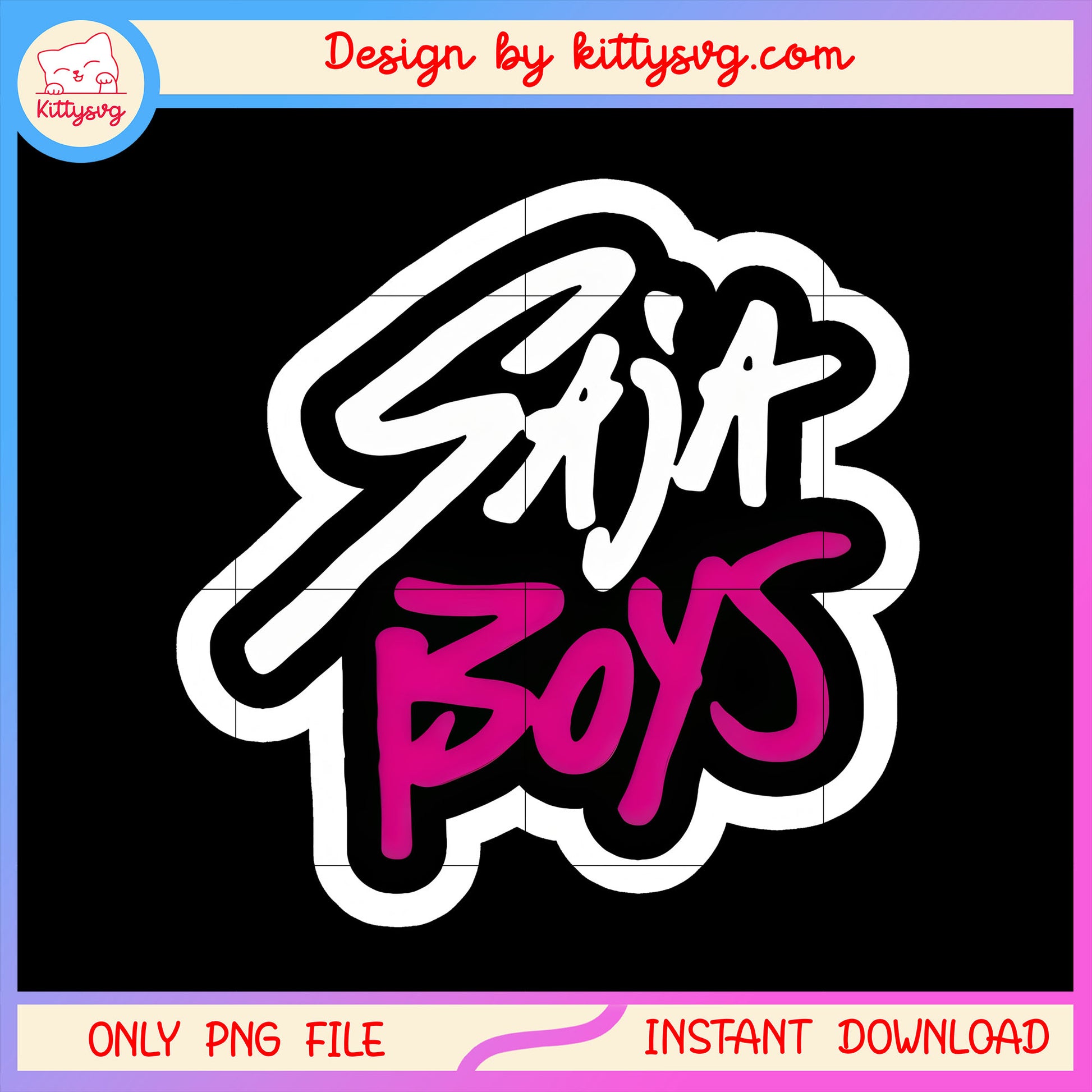 Sticker saja boys design png, kpop demon hunters saja boys png