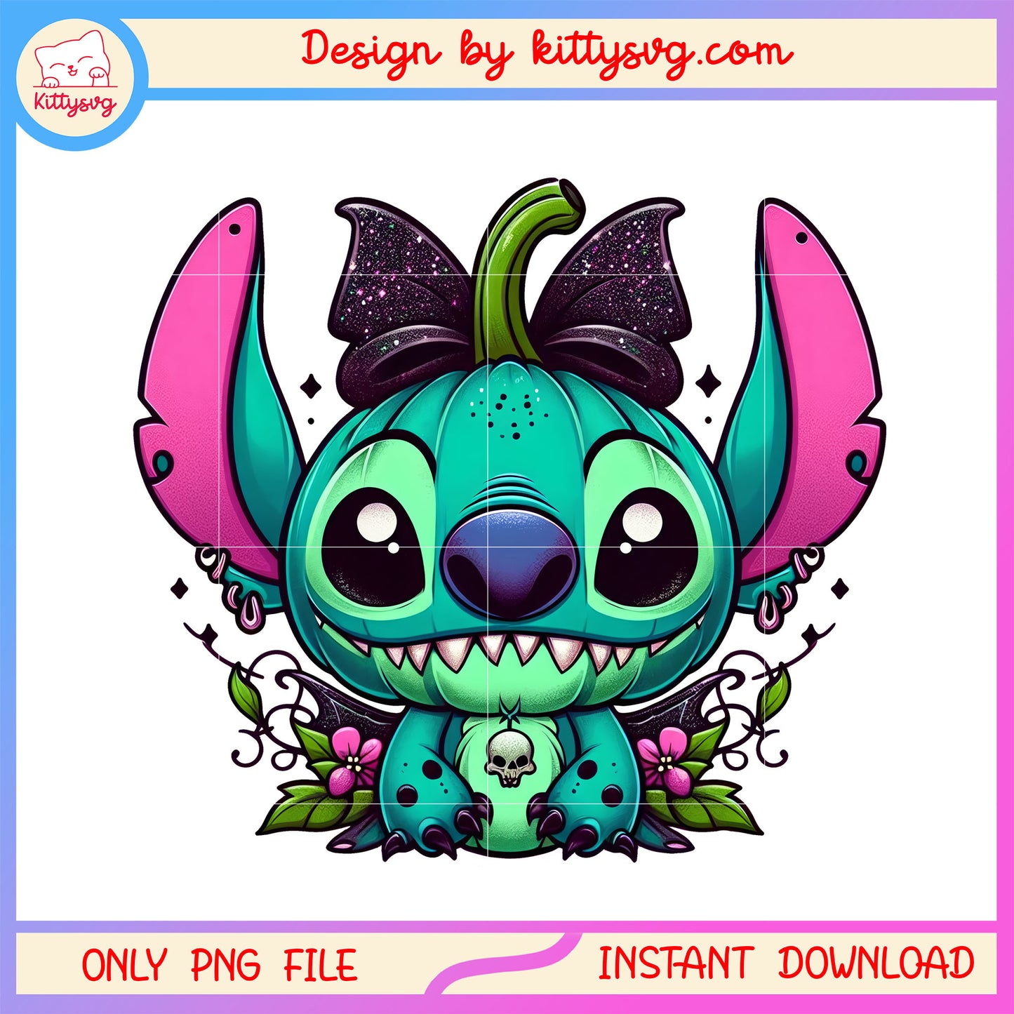 Stitch and halloween bow png, stitch cartoon png, disney halloween png
