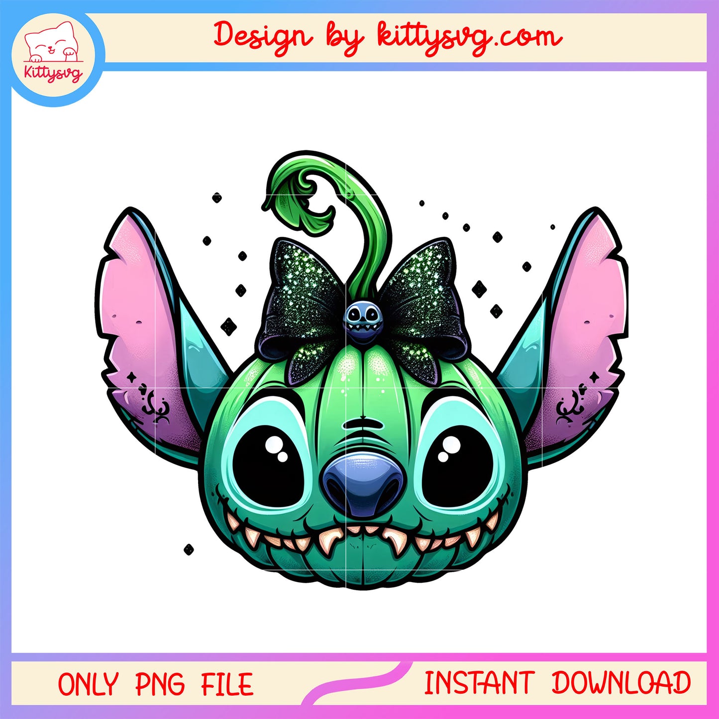 Stitch face horror pumpkin png, lilo and stitch png, disney halloween png