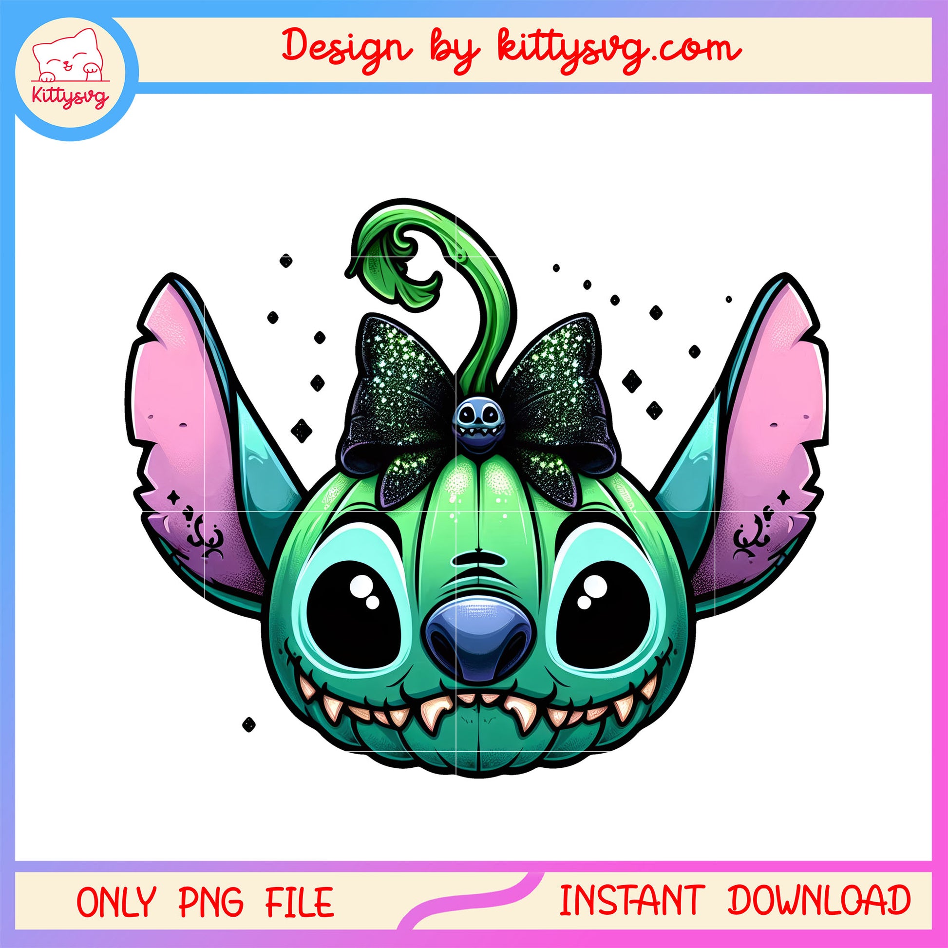 Stitch face horror pumpkin png, lilo and stitch png, disney halloween png