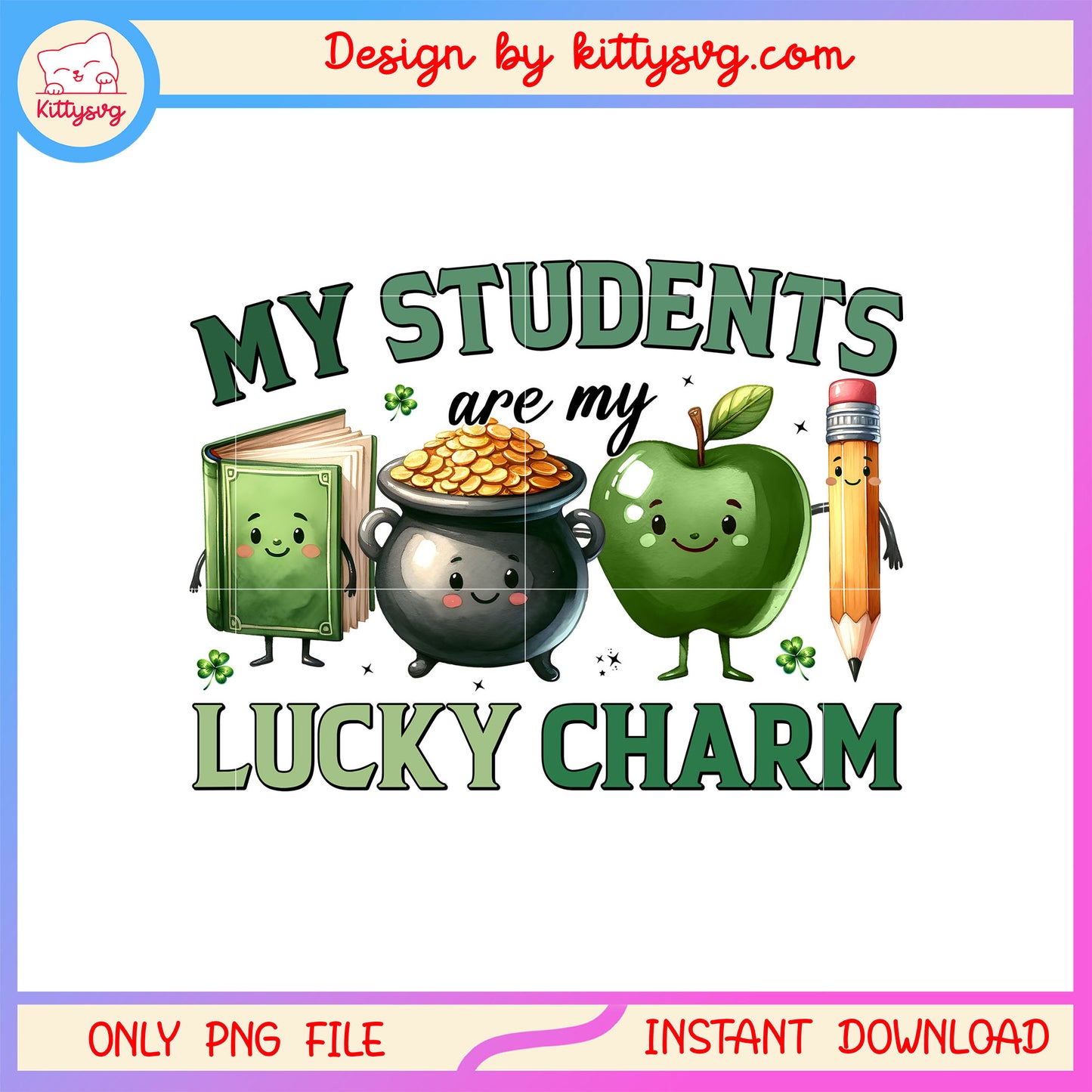 Student makeup tools lucky png, st patrick's day lucky charm png