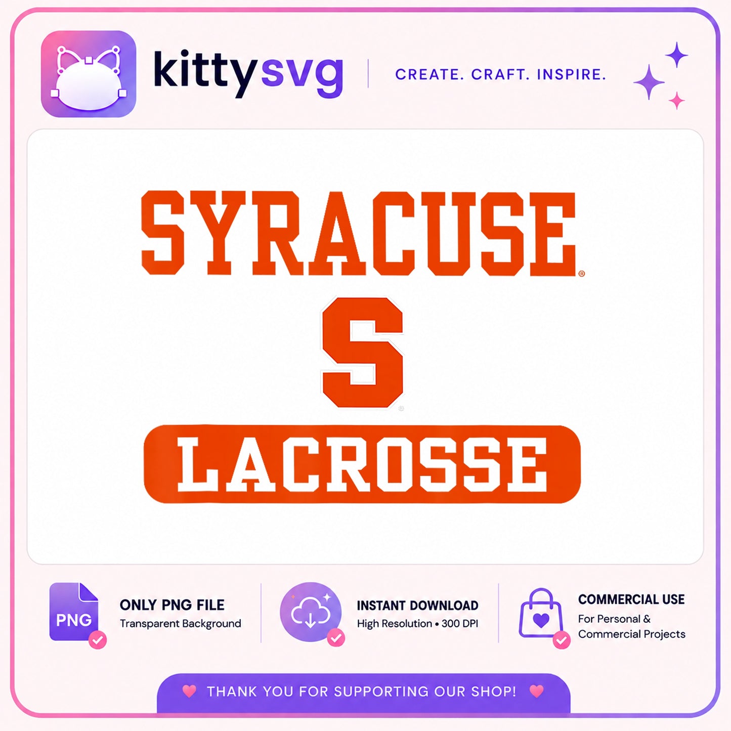Syracuse Lacrosse PNG, College Sports Clipart, Syracuse PNG