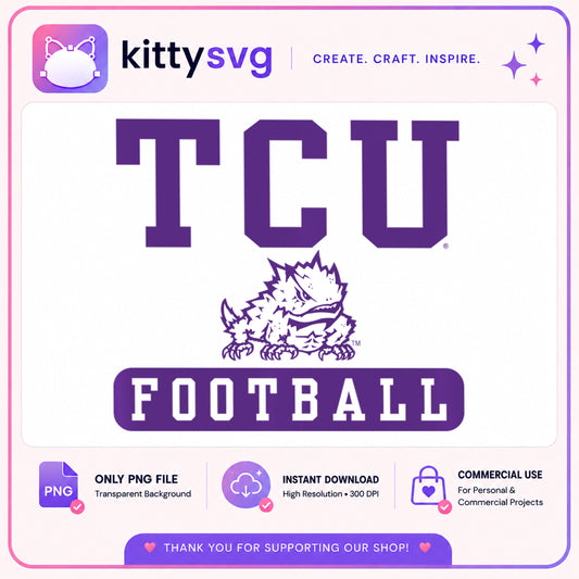 TCU Horned Frogs Football PNG, TCU Mascot PNG, College Football PNG