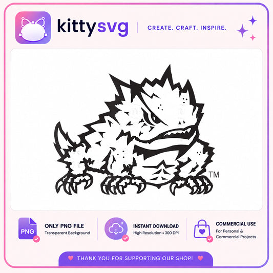TCU Horned Frogs Mascot PNG, College Football PNG, Sports PNG