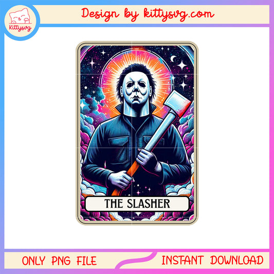 Tarot card michael myers the slasher png, best horror movies png