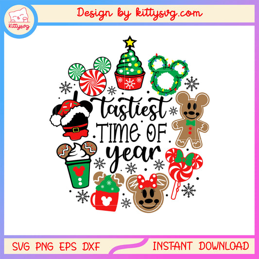 Tastiest time of year disney christmas svg, x'mas svg