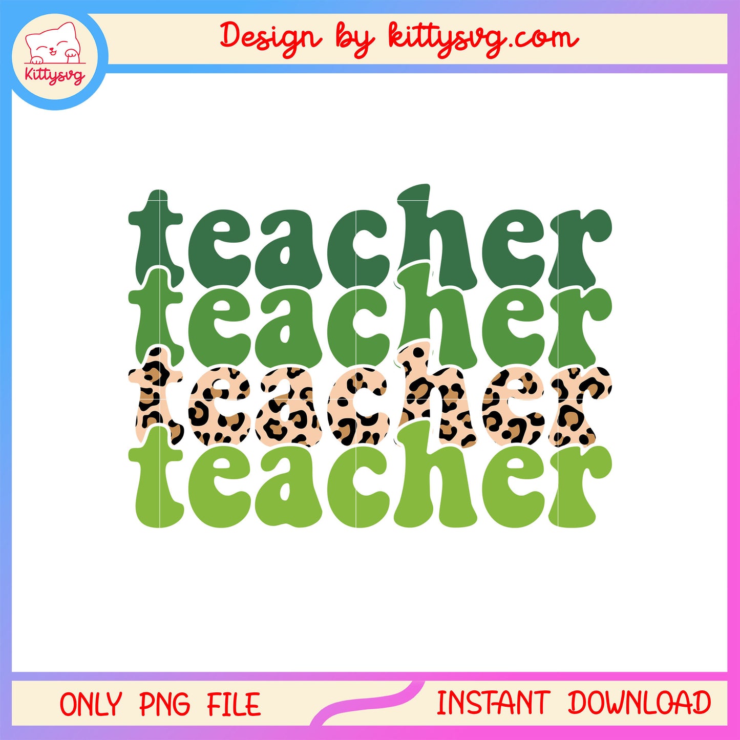 Teacher pattern st patrick's png, happy st patrick's day​​ png