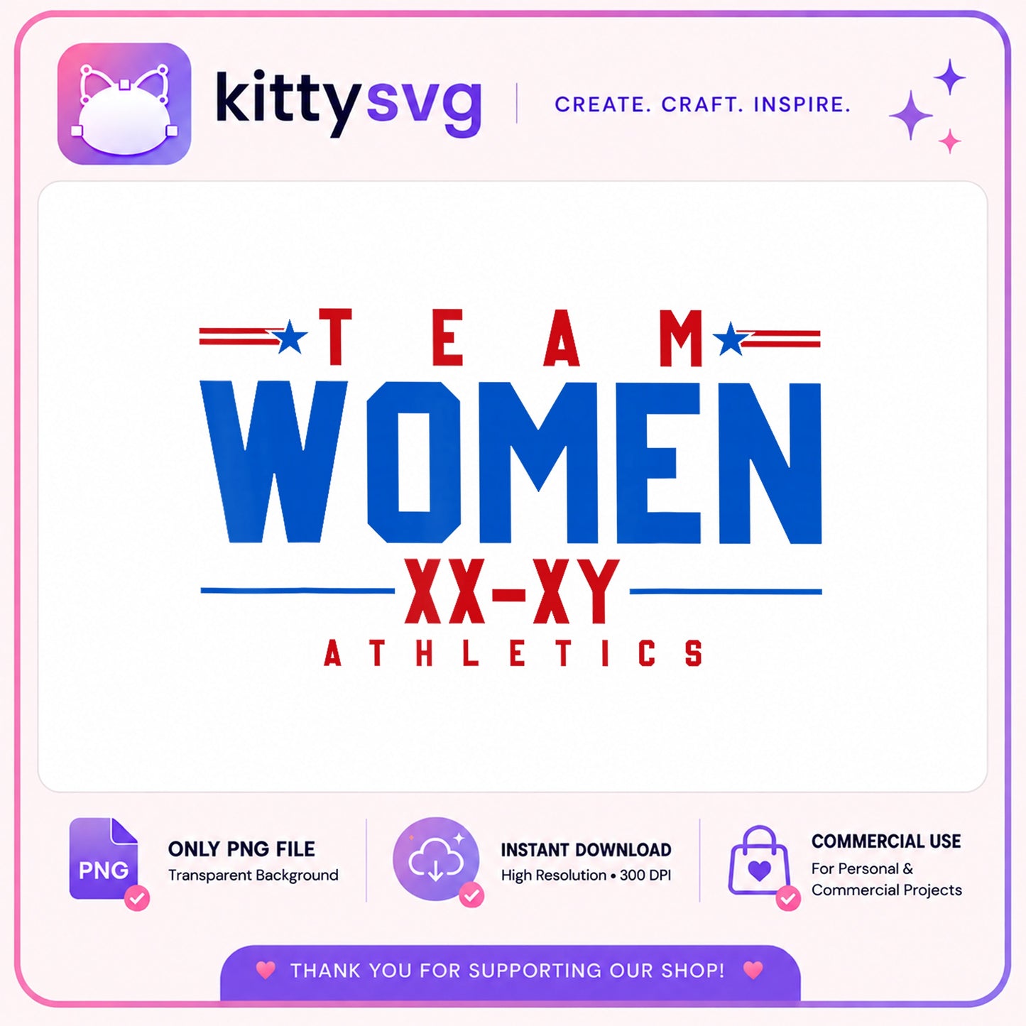 Team Women Athletics PNG, XX-XY Women Sports PNG, Feminist Pride PNG