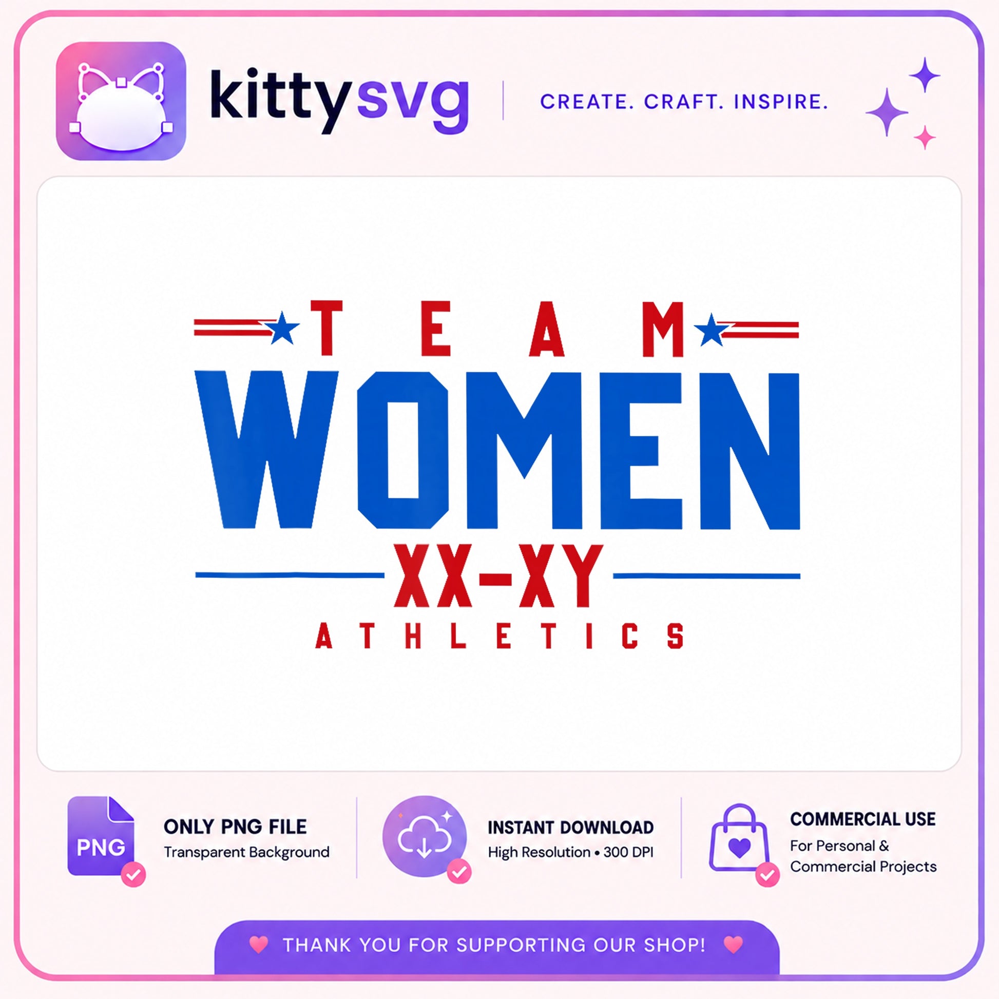 Team Women Athletics PNG, XX-XY Women Sports PNG, Feminist Pride PNG