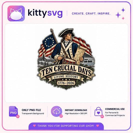 Ten Crucial Days 1776 PNG, American Revolution PNG, Patriotic PNG