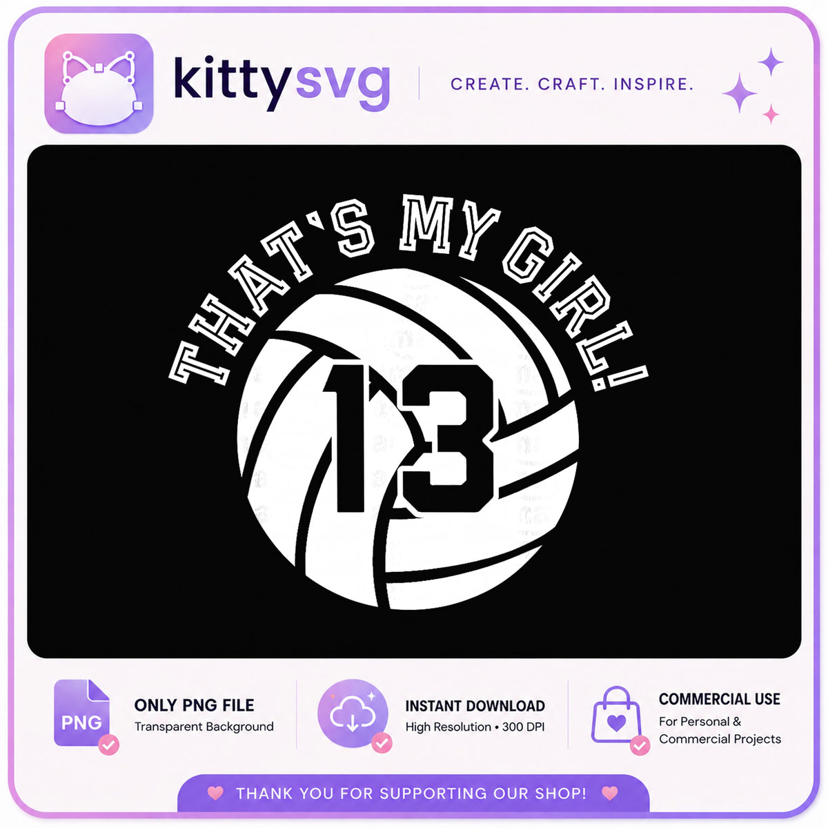That's My Girl Volleyball PNG, Volleyball Mom PNG, Sports PNG