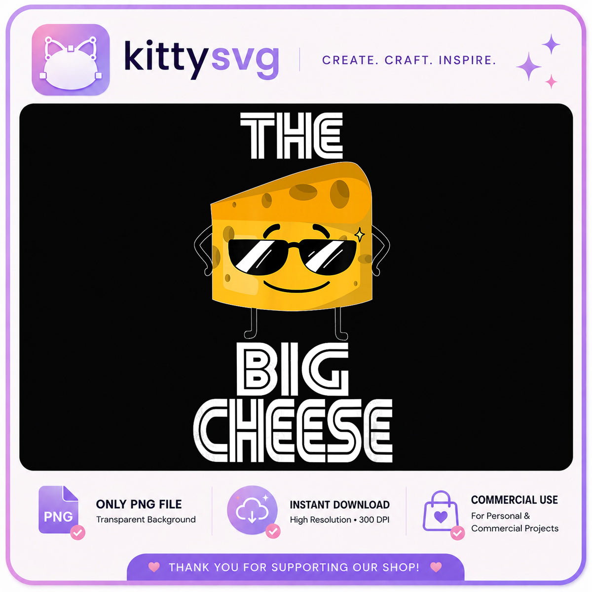 The Big Cheese PNG, Funny Cheese Clipart, Cool Cheese PNG