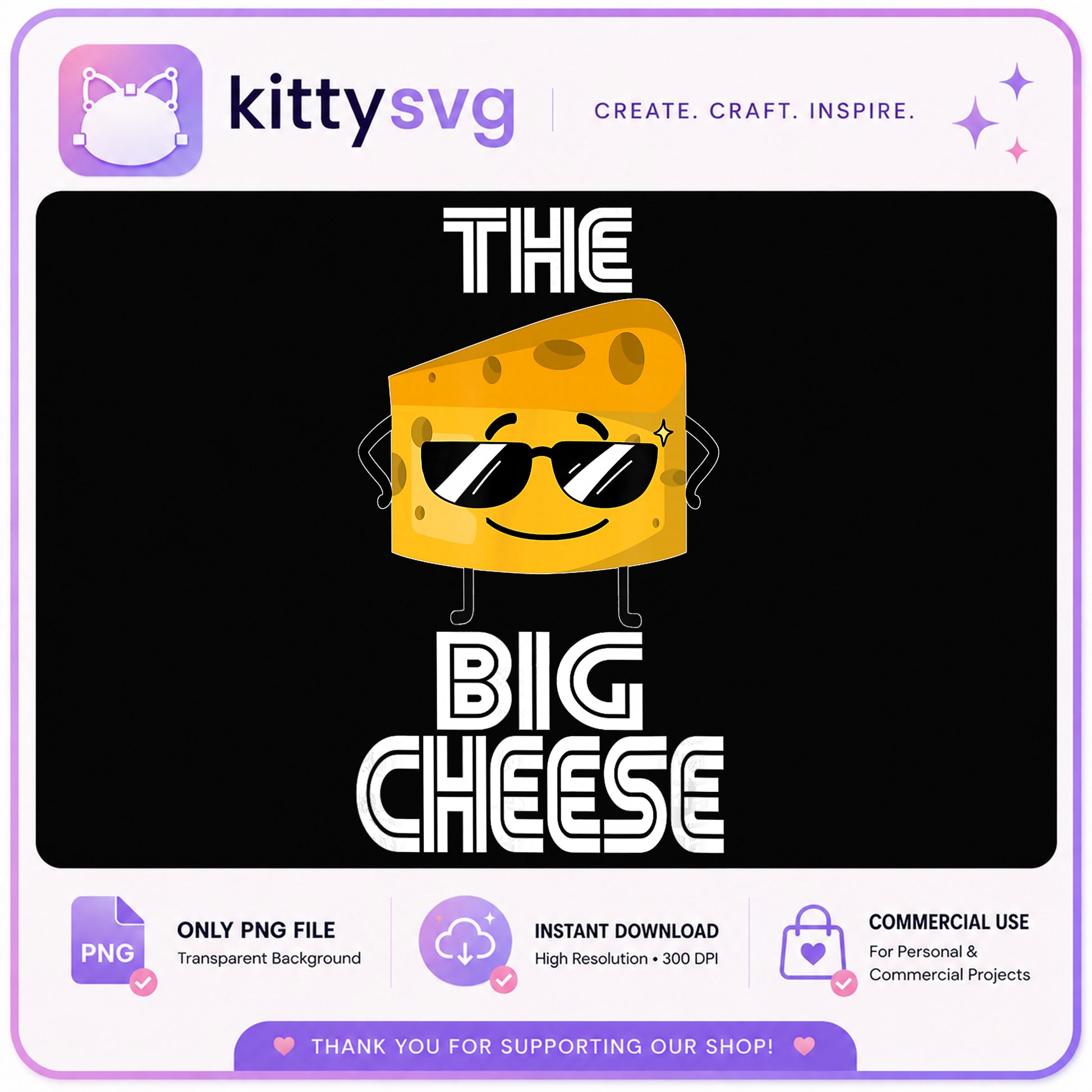 The Big Cheese PNG, Funny Cheese Clipart, Cool Cheese PNG