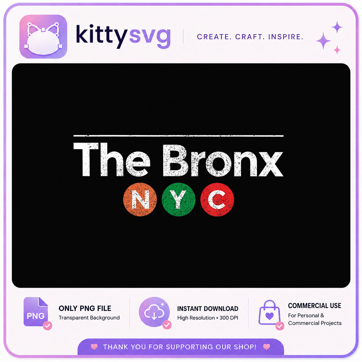 The Bronx NYC Subway Sign PNG, New York City PNG, Bronx PNG