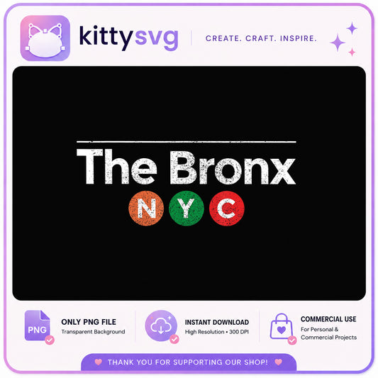 The Bronx NYC Subway Sign PNG, New York City PNG, Bronx PNG