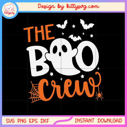 The boo crew halloween design svg, spooky boo svg