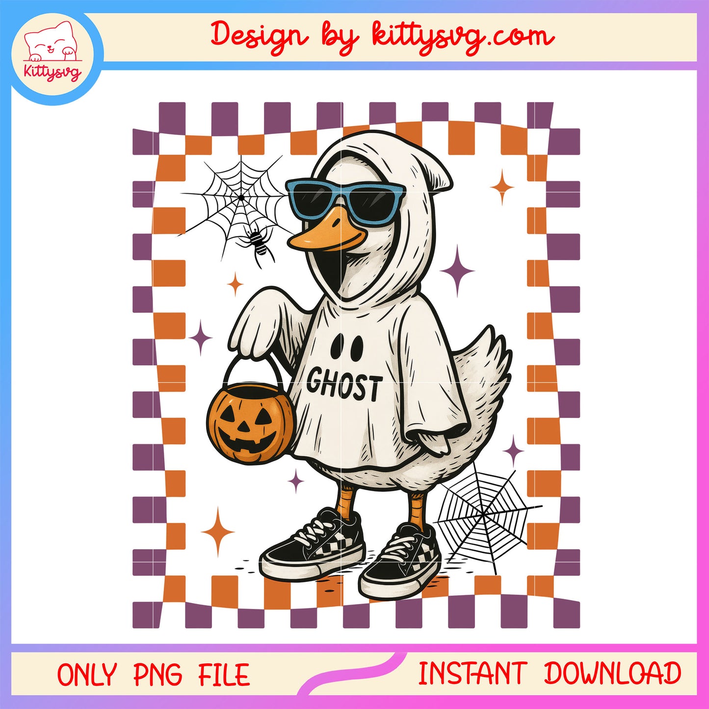 The goose cosplay ghost on halloween png, costume for halloween png