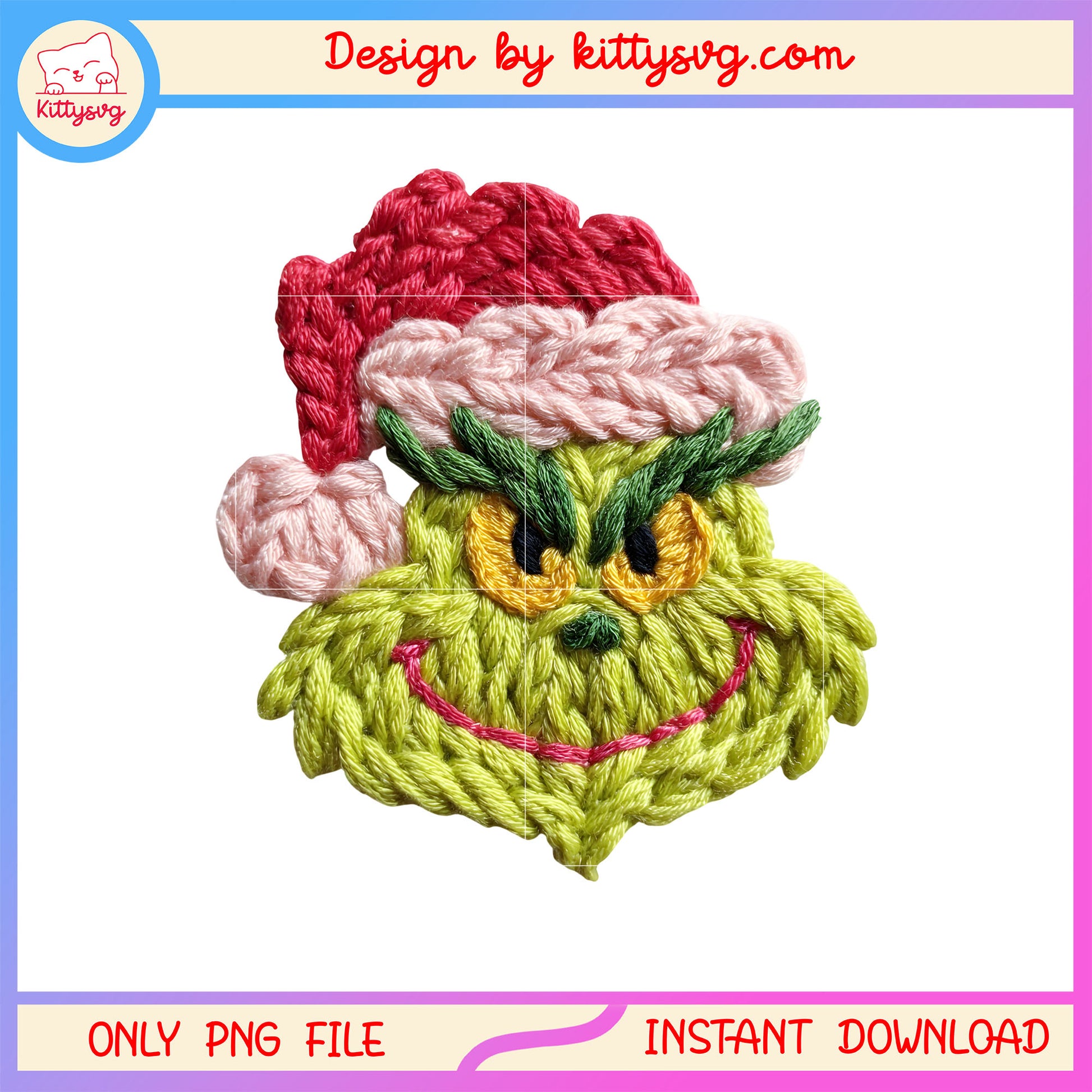 The grinch face christmas patchwork png, christmas grinch png