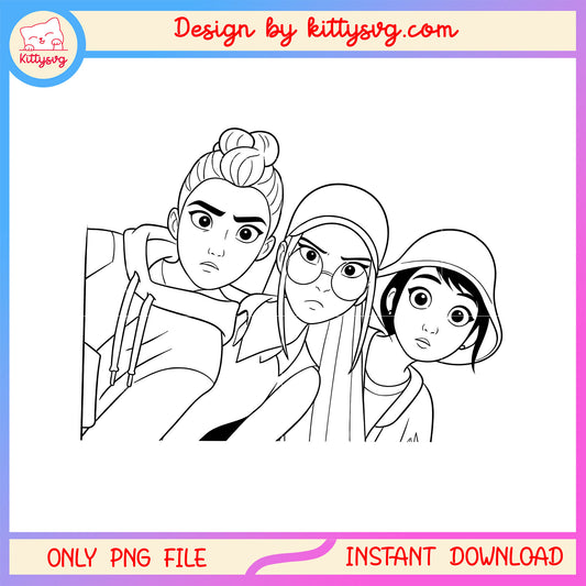 The hunrix members outline png, pop star png, huntrix png