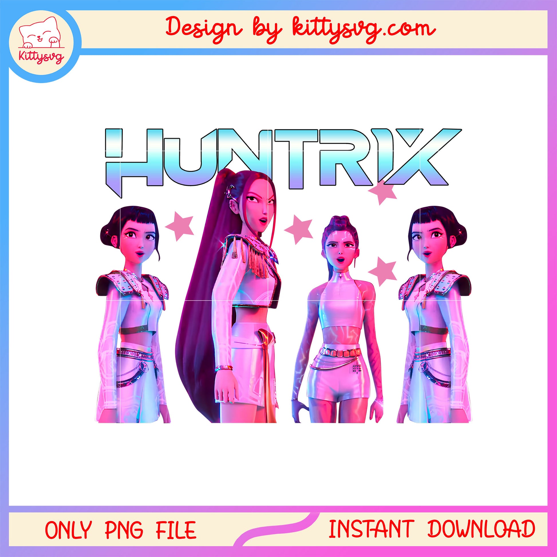 The huntrix fairy endding png, kpop demon hunters characters png