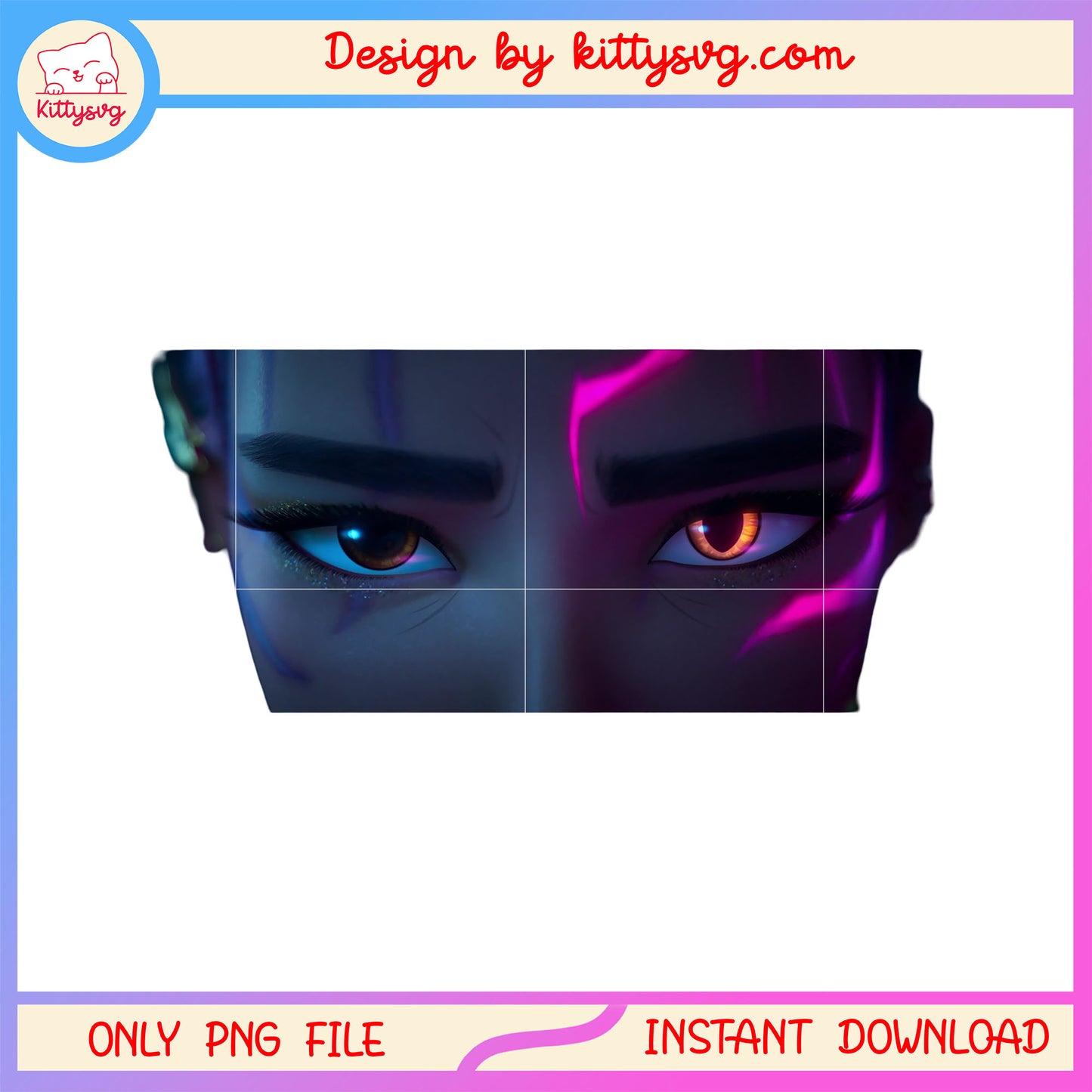 The huntrix rumi eyes design png, kpop demon hunters rumi png