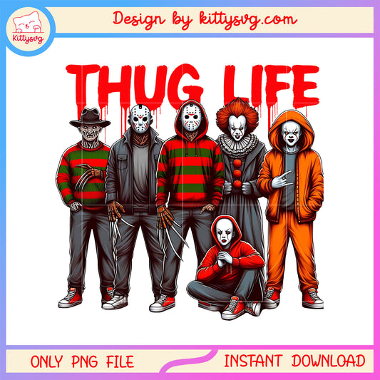 The killer on halloween movies thug life png, red thug life horror png