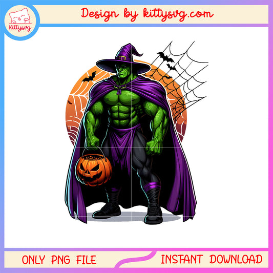 The marvel hulk witch halloween moon png, hulk halloween art png