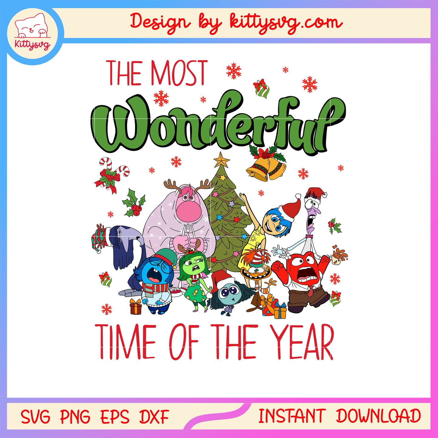 The most wonderful time of the year inside out svg, inside out art svg