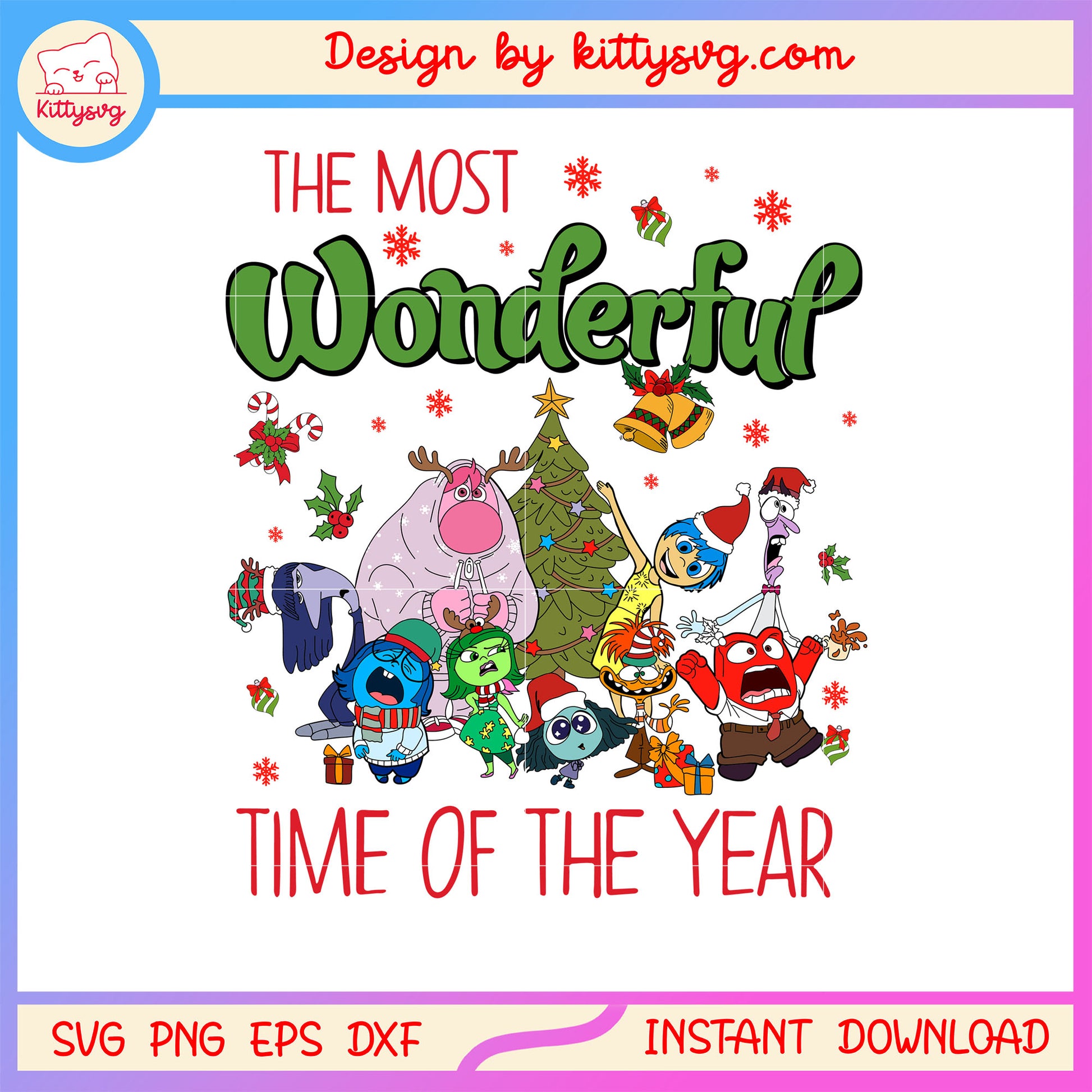 The most wonderful time of the year inside out svg, inside out art svg