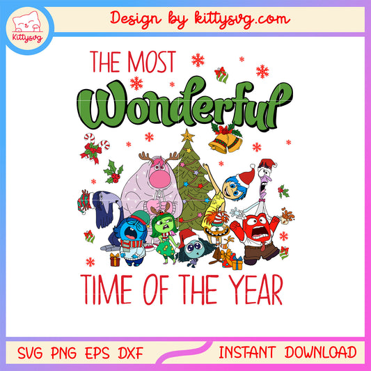 The most wonderful time of the year inside out svg, inside out art svg