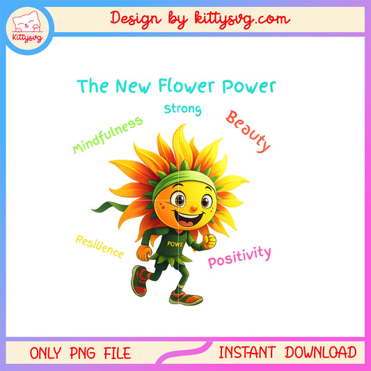 The new flower power sunflower design png, sunflower png, trending png
