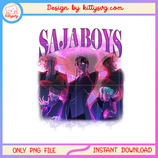 The saja boys demon form design png, kpop demon hunters png