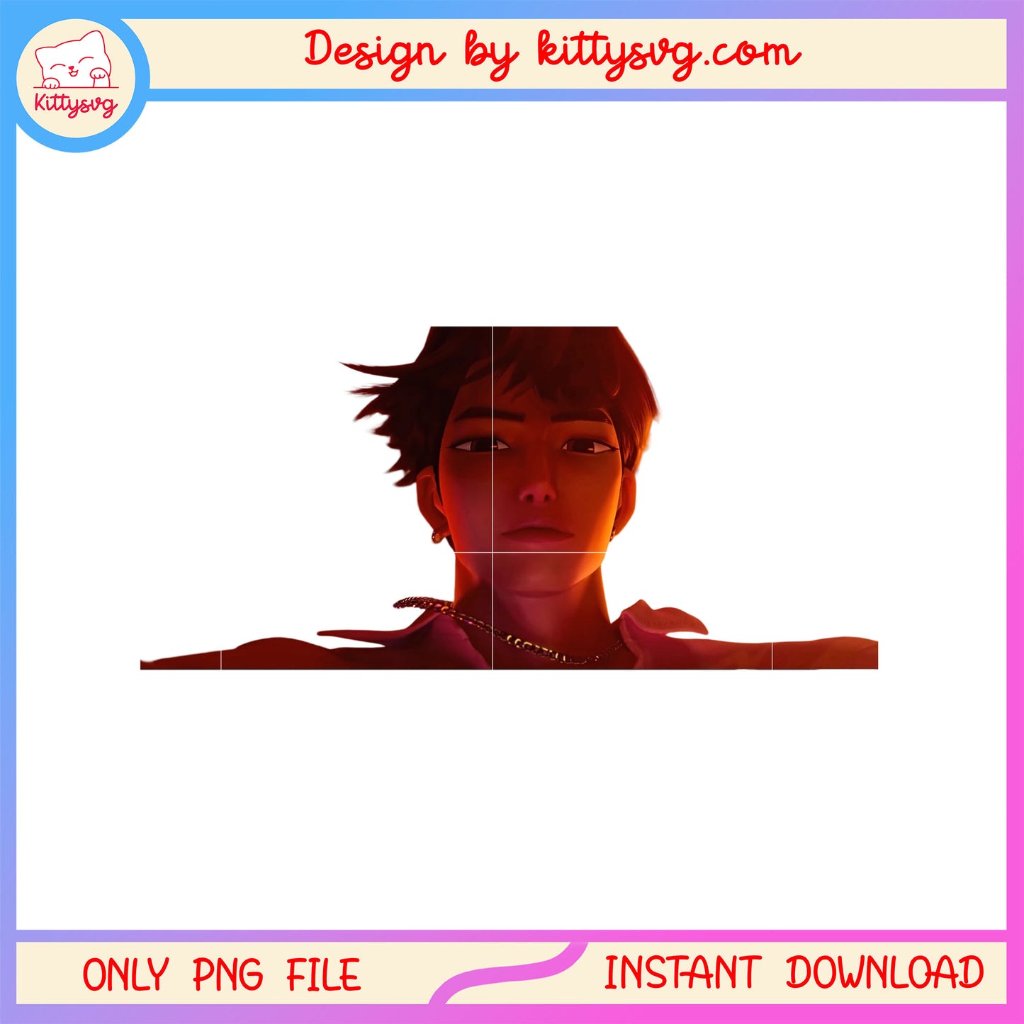 The saja boys jinu character head png, jinu saja boys png