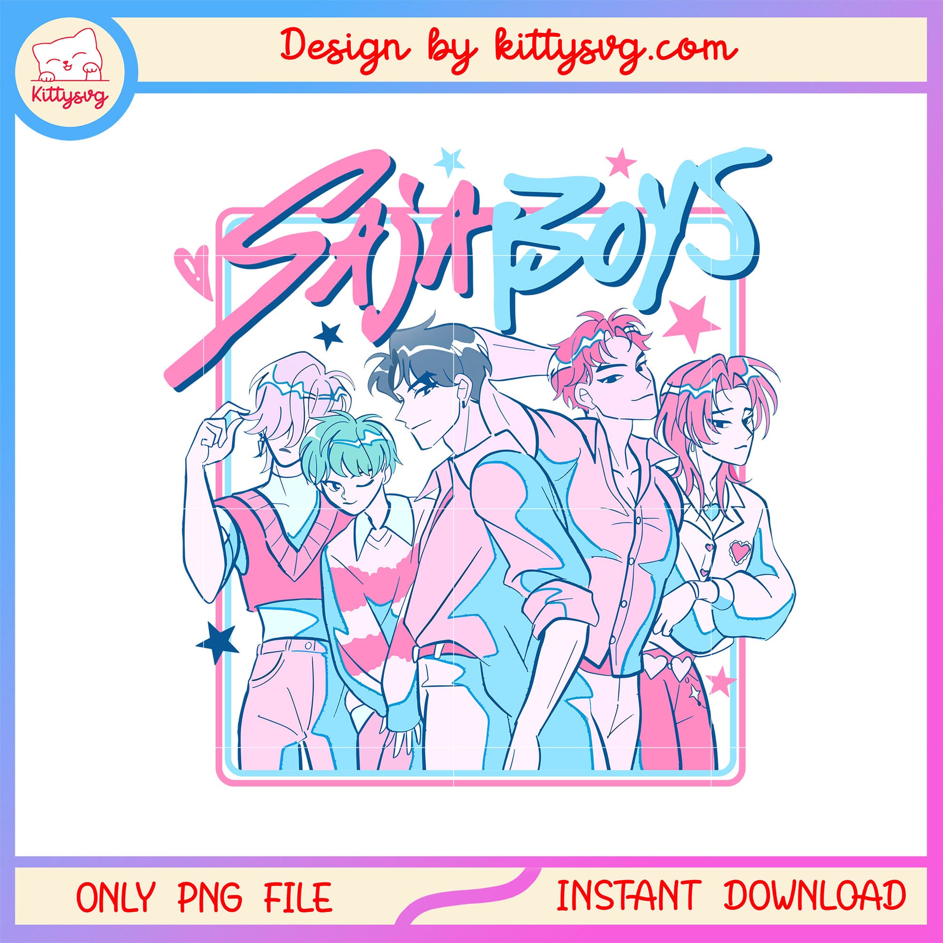 The saja boys kpop band design png, kpop boy bands png
