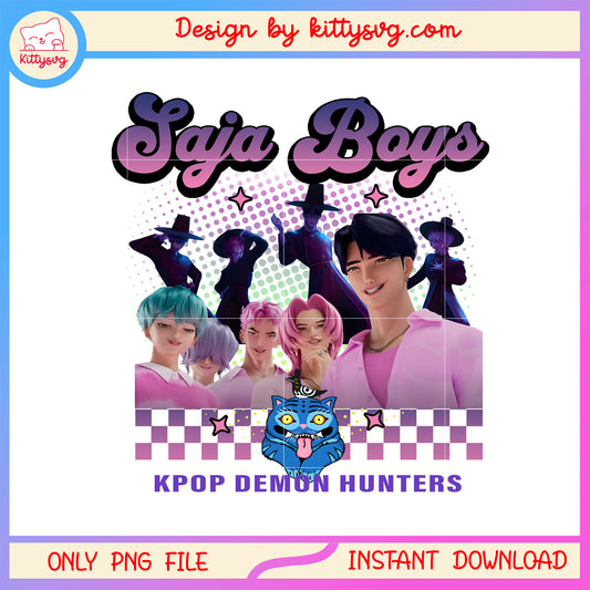 The saja boys kpop demon hunters png, demon hunter kpop png