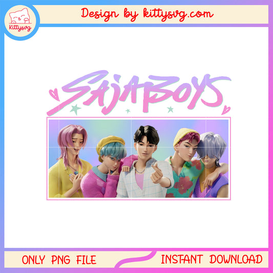 The saja boys kpop demon hunters png, kpop boy bands png
