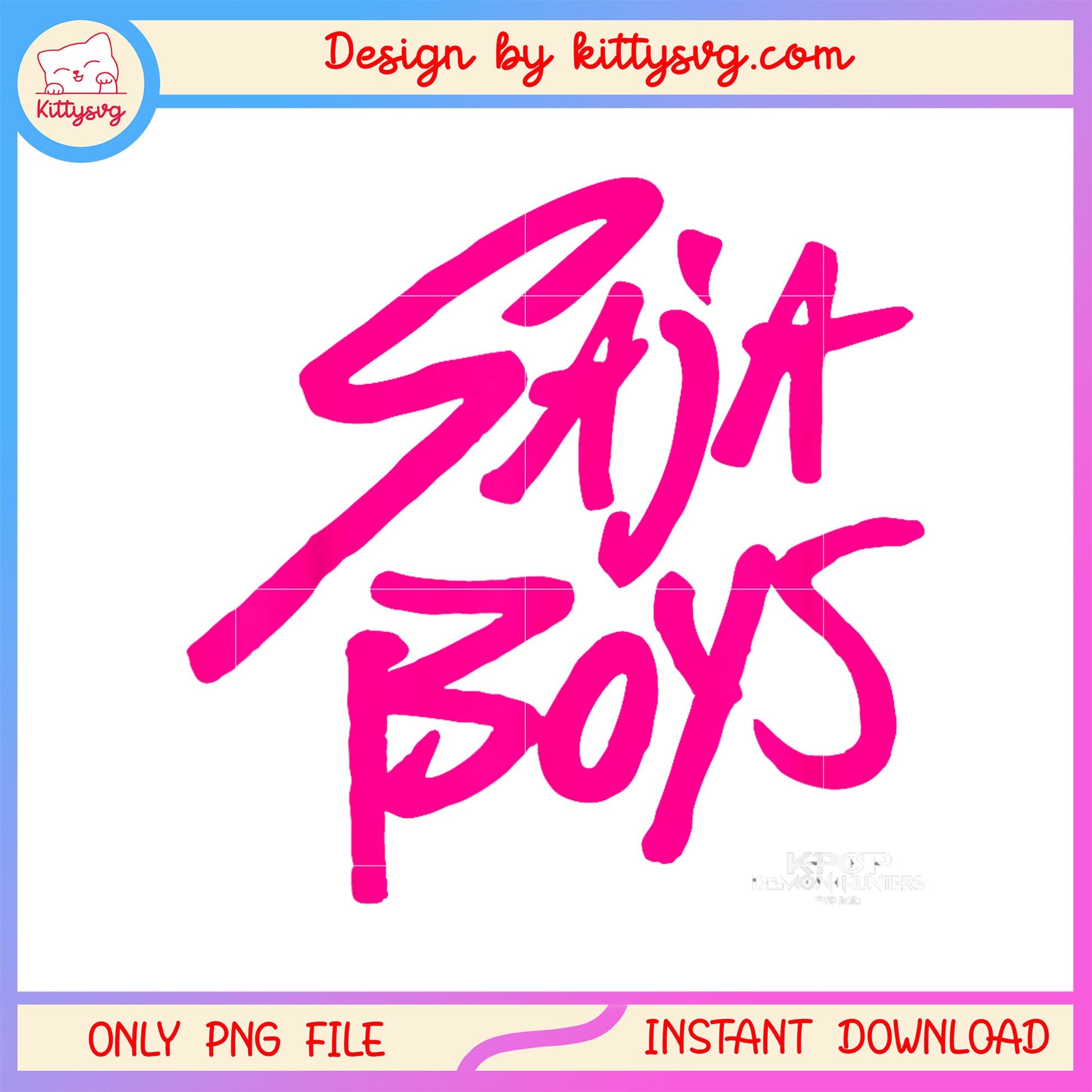 The saja boys logo design png, saja boys kpop group png