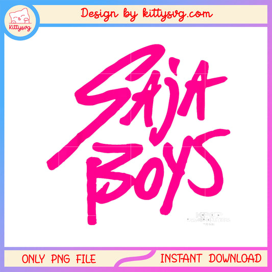 The saja boys logo design png, saja boys kpop group png