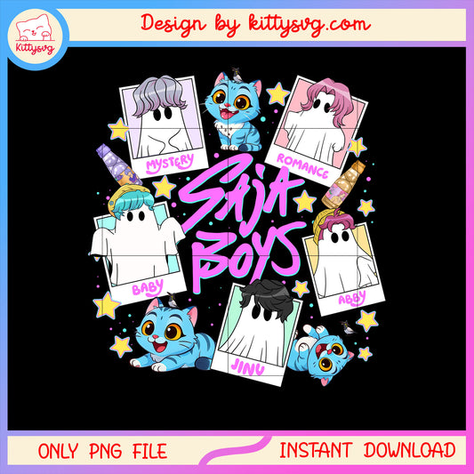 The saja boys sheet ghost costume png, kpop boy bands png