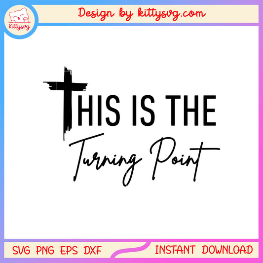 This is the turning paint text design svg, good quotes svg