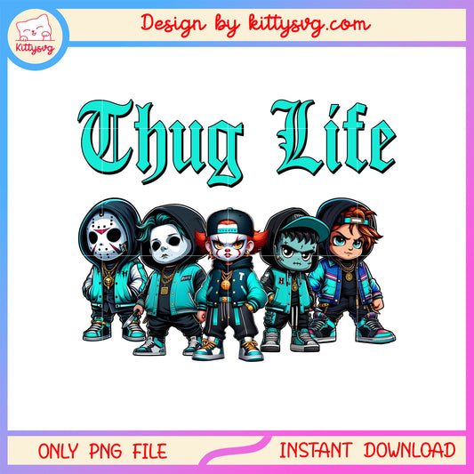 Thug life halloween horror character png, all horror characters png