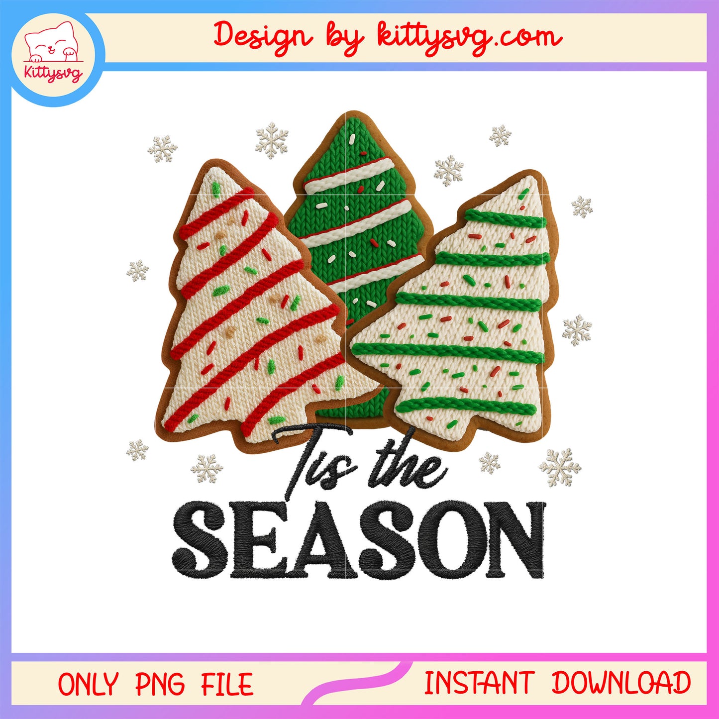 Tis the season christmas tree cake crochet png, christmas cake png