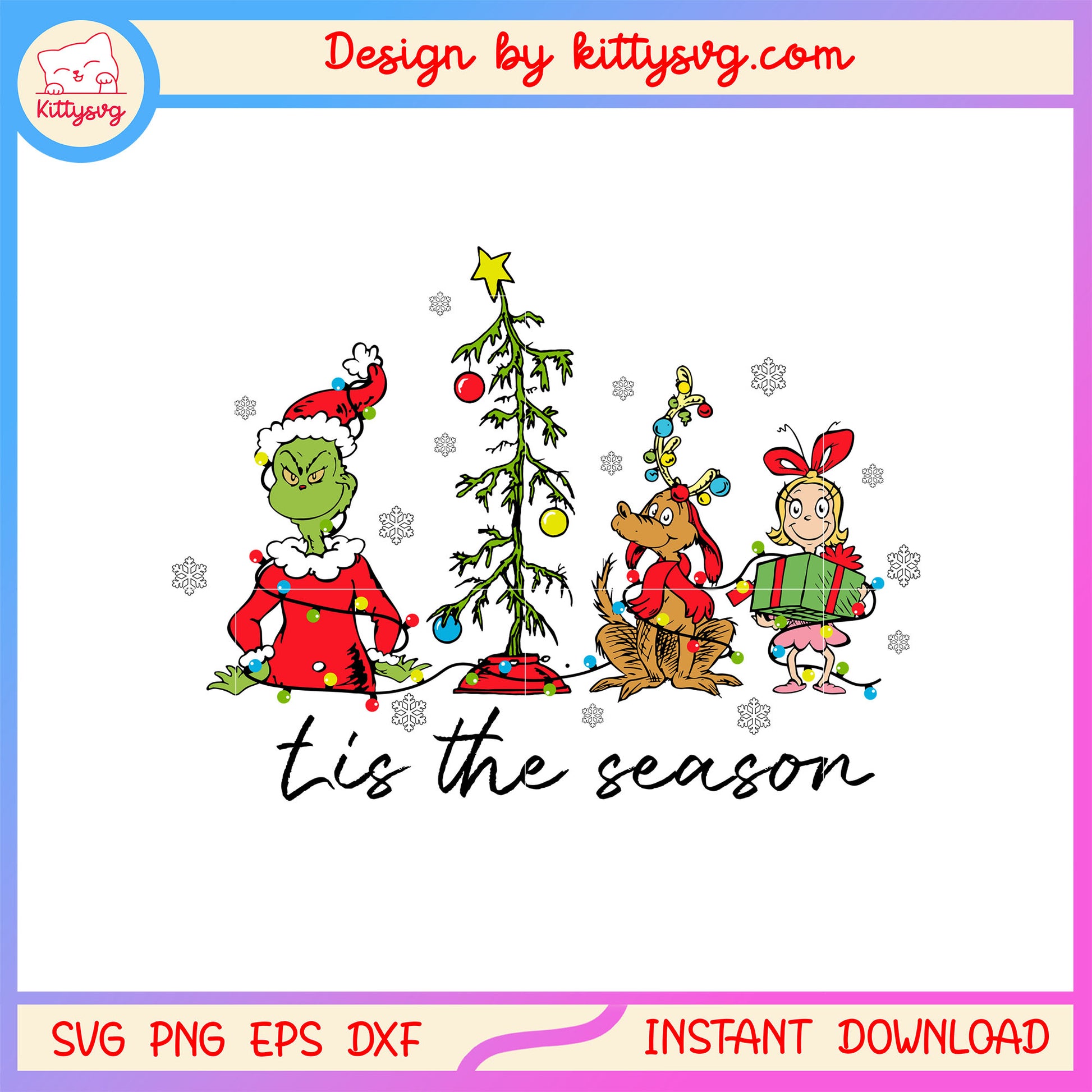 Tis the season grinch christmas design svg, grinch christmas svg