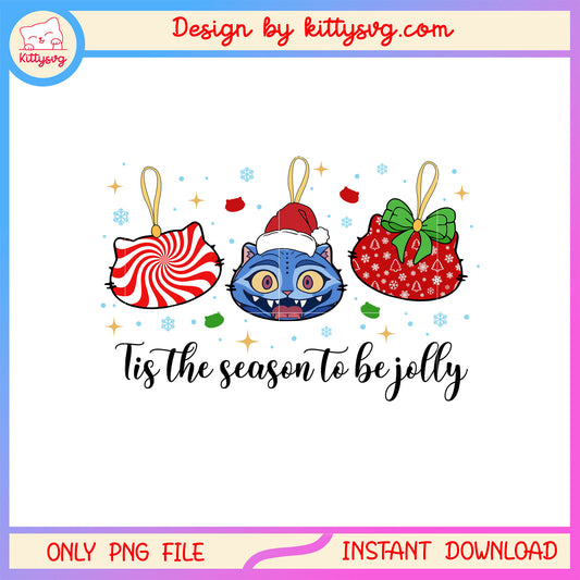 Tis the season to be jolly derpy tiger bow png, x-mas png