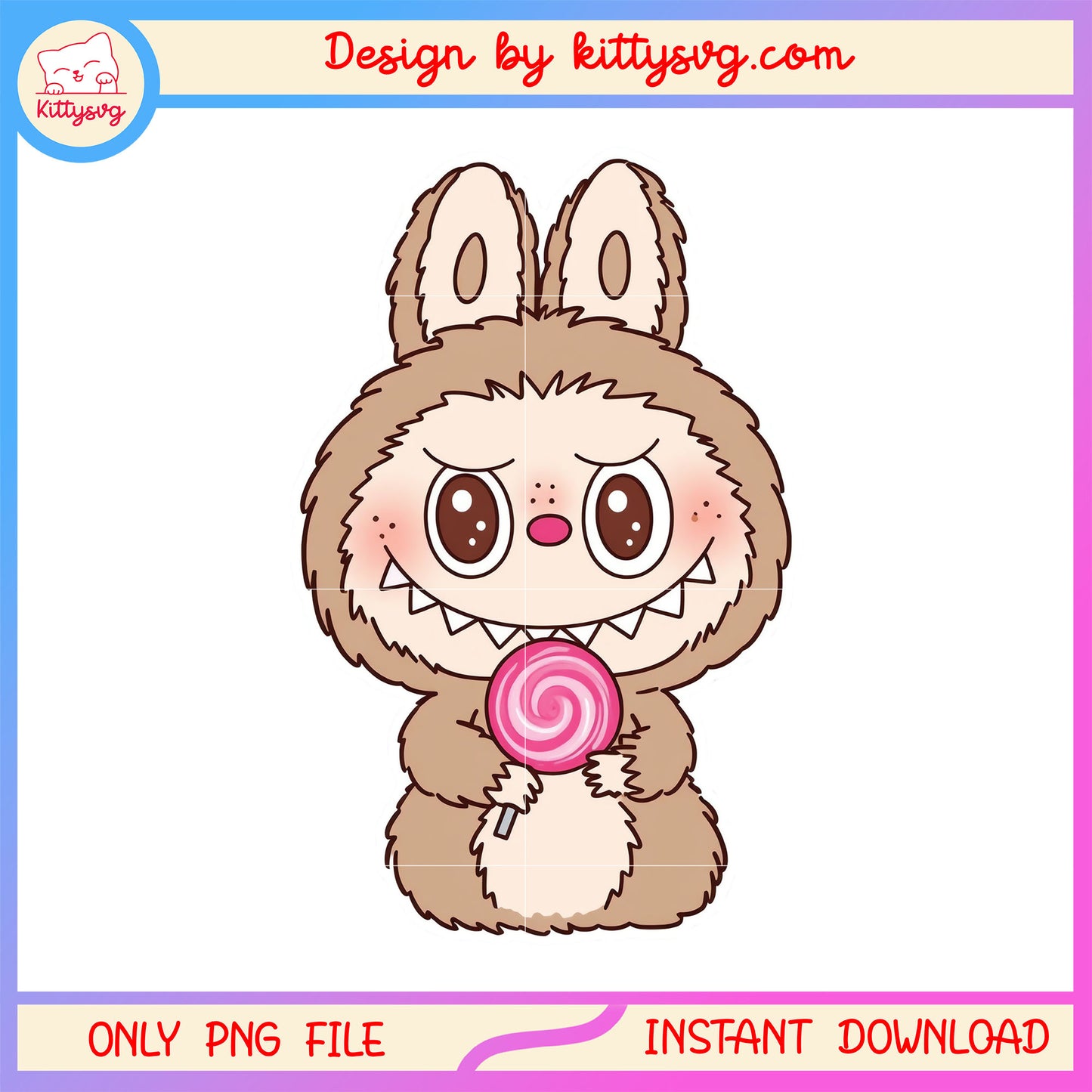 Tofee labubu baby monster doll design png, labubu art png