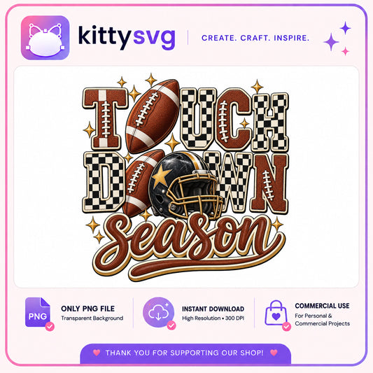 Touchdown Season PNG, Football Season PNG, Game Day PNG